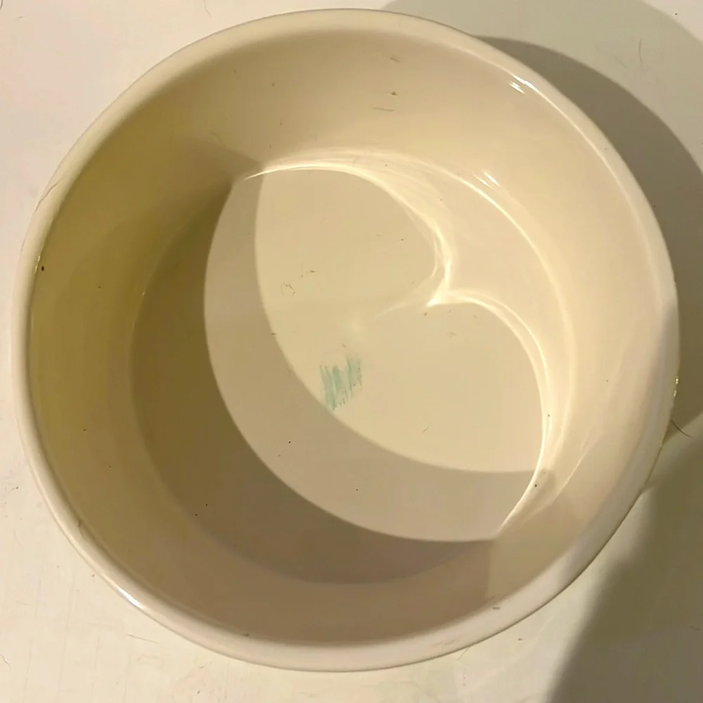 Rae Dunn Dog Bowl Bon Appetit 8” Across